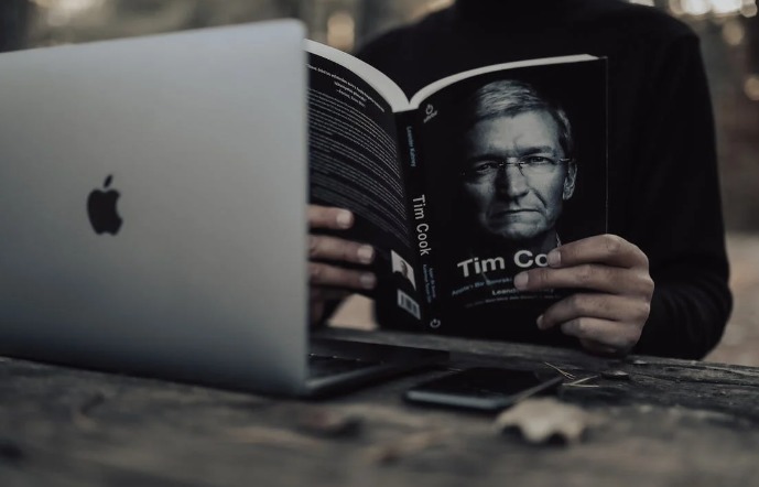 reading a book